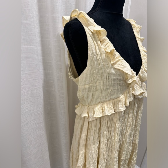 Lulu's Yellow Ruffle Mini Dress - Picture 4 of 12